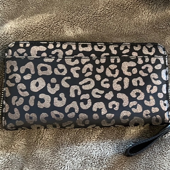 Kate Spade Black & Gold Tote Bag W/Matching Wallet in Leopard Print - Picture 7 of 7